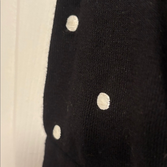Charter Club Black and White Polka Dot Cardigan - Picture 2 of 3